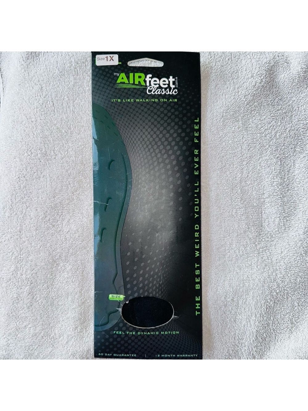 NIP Size 1X My Airfeet Classic Insoles Black
